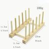 Bamboo Dish Plates Drying Rack Drainboard Storage Holder Drainer Stand Wooden Kitchen Cabinet Organizer For Plate/ Bowl/ Cup