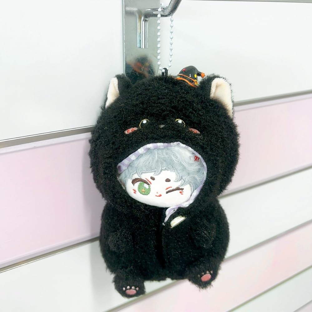 3D Plush Kigurumi Black Cat Costume for 10cm Plush Kigurumi Otaku Doll Kpopdoll Costume Toys, Accessories, Activities, Mascot, [Used]