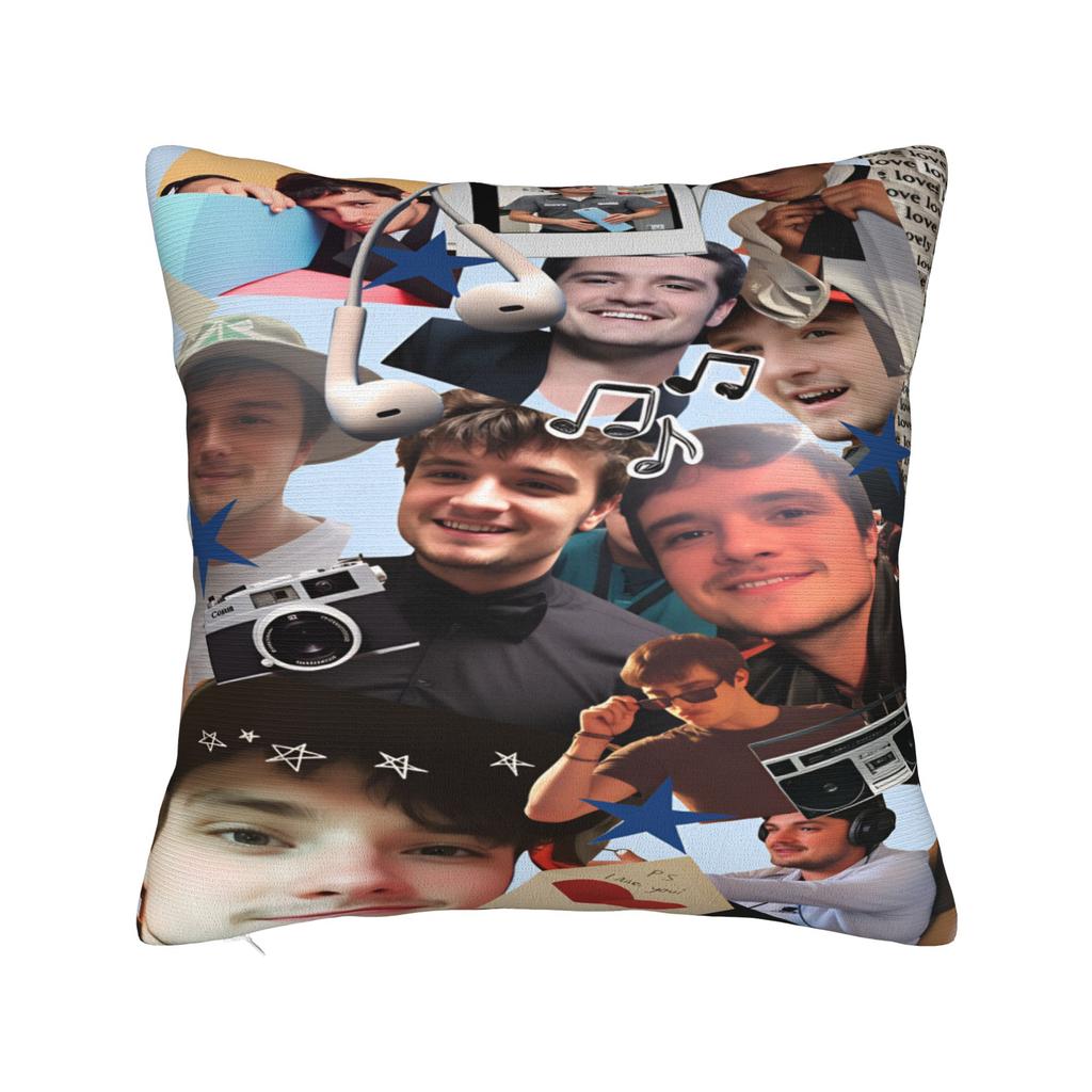 Josh Hutcherson Pillow Case  Square Pillow Cover For Living Room Sofa Fashion Cushion Cover