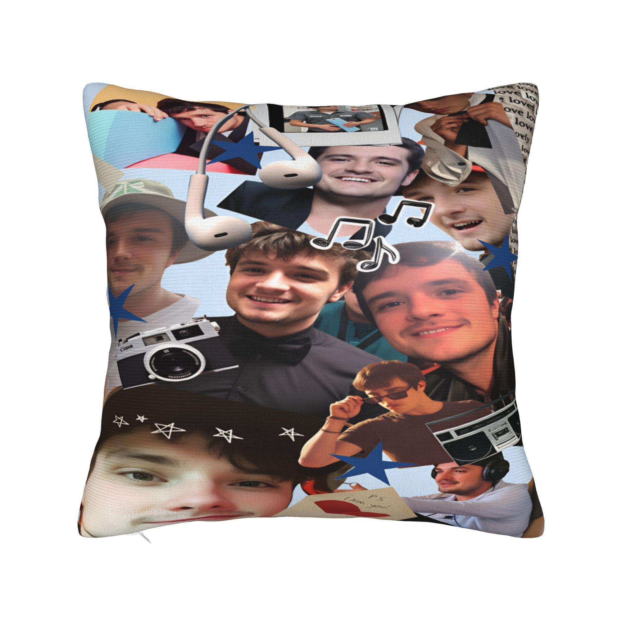 Josh Hutcherson Pillowcases Vintage Pillow Case For Chair Sofa Home Decor Design Pillow Cover 12x12Inch