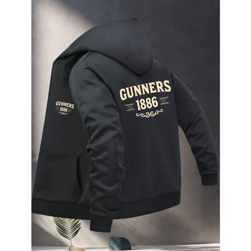 Men s Polyester Hoodie Jacket Water-Resistant Hiking Coat S