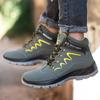 High Quality Men's Indestructible Safety Shoes Construction Breathable Steel Toe Work Boots Non Slip Navy Platform Botas For Men