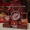 Red Sandalwood Descendant Treasure Bucket Ornament Set - 3-Piece Wedding Gift