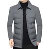 Mens Short Down Jacket Winter Warm Slim Fit Casual Outerwear Middle-Aged Men