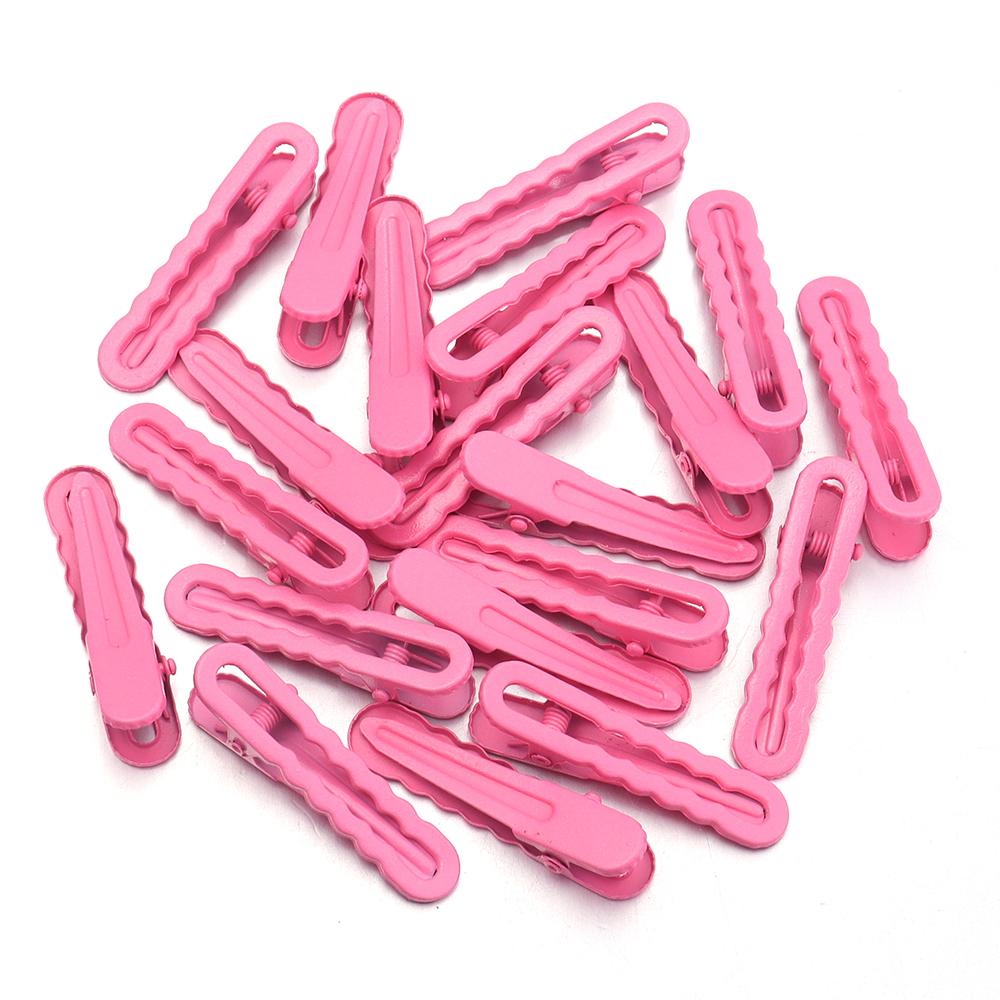 30pcs 5cm Candy Color Hair Clips Metal Hollow Wave Hairpin For Women Girls DIY Bangs Side Clip Makeup Hair Styling Accessories
