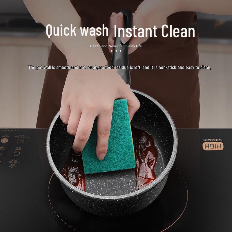 Mini Maifan Stone Milk Pot: All-in-One Ramen, Noodle, Fry, Boil, and Soup Pot for Home Cooking and Kids' Food.