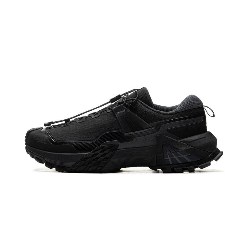 Li-Ning CF Shuchuan Pro Unisex Low Top Hiking Shoes Black AHTU017-2 37