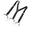 3.5CM Men Suspenders Y Shaped Elastic Adjustable 6 Clip Black Men Pants Suspenders for Business Party
