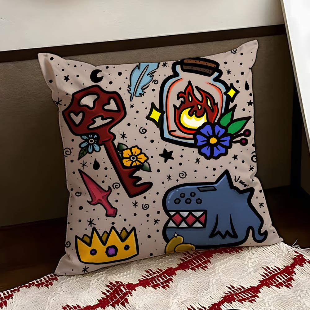 

Game SSlay Tthe Spire Cushion Cover Reversible Soft Durable Pillow Cover Home Car MultiScene Use for Daily Comfort 30X30cm