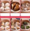 500pcs white Round suqare bamboo steamer buns Paper Liners Non-stick Oven mat BBQ Grill Paper Hamburger Patty Baking Paper