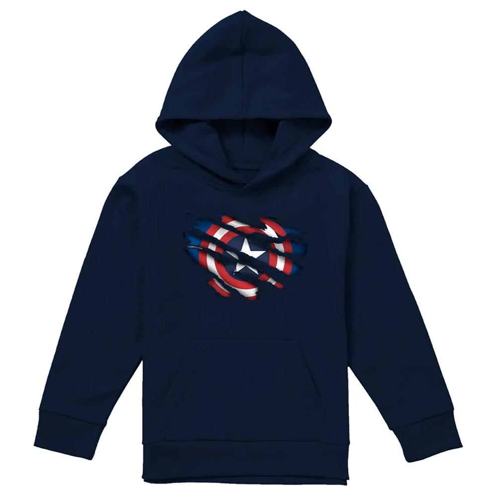 Captain America Childrens/Kids Pull Over Hoodie