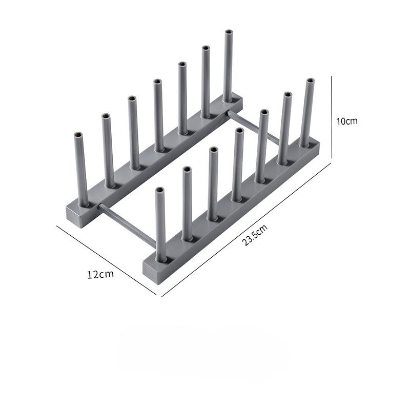 

Компактный многоярусный пластиковый кухонный органайзер для крышек кастрюль, тарелок и ложек grey [large]