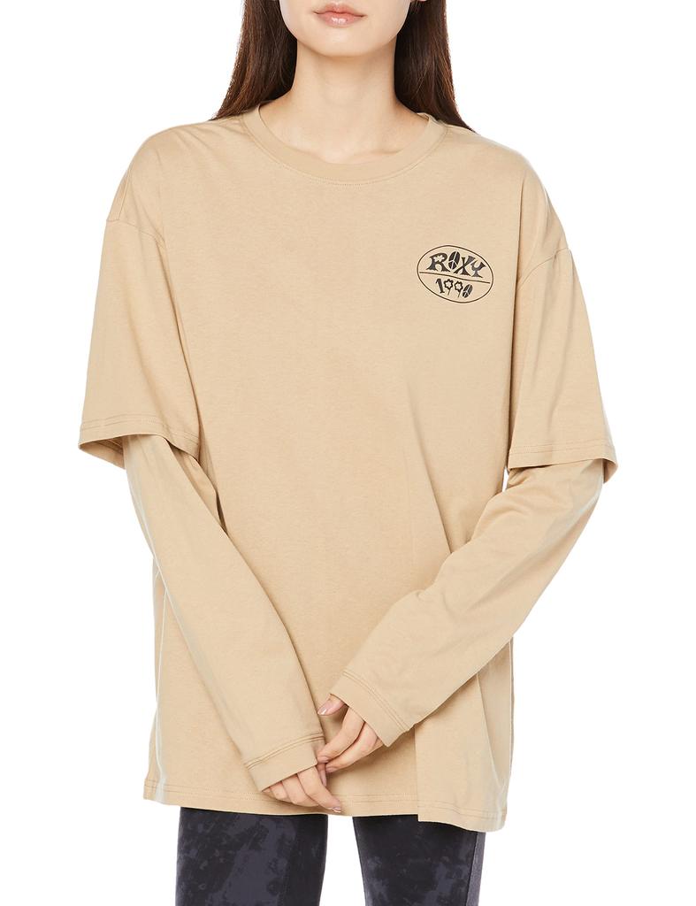 CHOCOMOO DESIGN LONGSLEEVE TEE BGE S [Roxy] T-shirt Women's