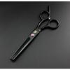 6.0 Inch Black New Professional Hairdressers Hair Scissors Japan 440C Barber Big Cutting Scissors Thinning Shears Hair Clipper