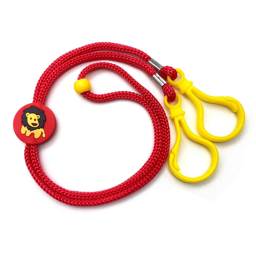 Cross-Border Cartoon Dinosaur & Lion Children's Nylon Mask Lanyard Strap