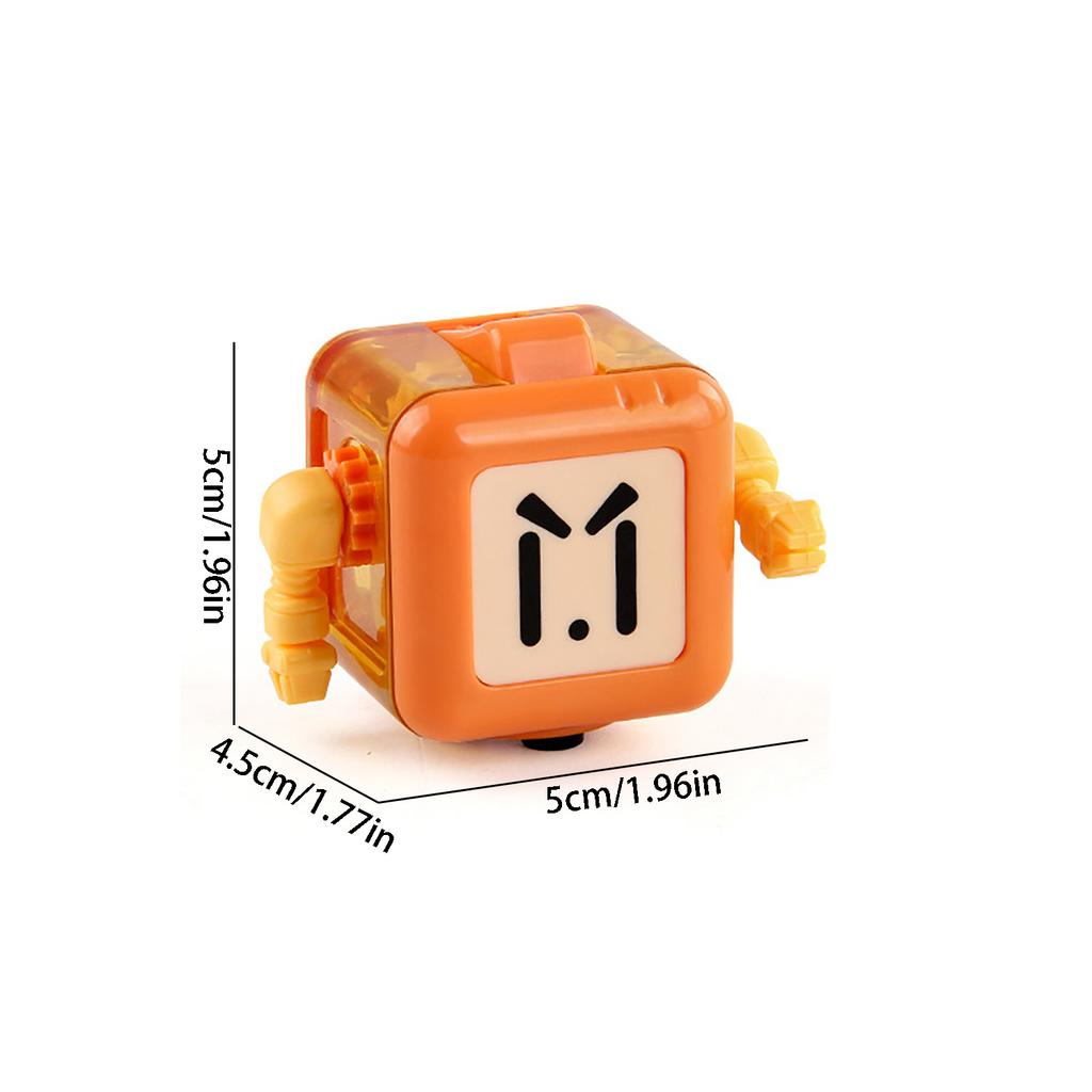 Funny Big Eyes Robot Cube Decompression Toys 6Sided Playable Sensory Toys Stress Relief Birthday Gifts For Children Adults