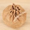 Burlap Drawstring Plant Pot Cover – Rustic Succulent Planter Bag for Indoor Decor & Gift Packaging