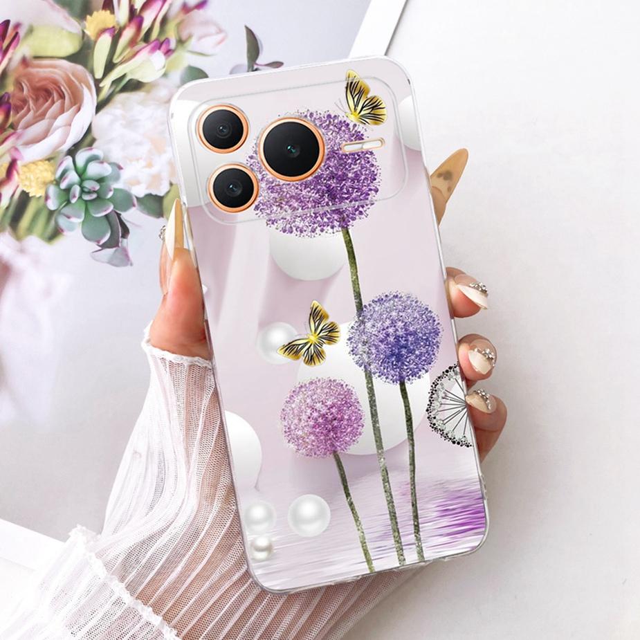 For Honor Power 2 5G Case SER-AN00 Luxury Girl Peacock Painted Cover Soft Slim Phone Case For Honor Power Power2 5G Fundas Coque