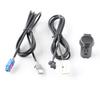 Car Audio Extension Dash Mount Adapter 12pin Socket Interface 150CM Line Length Non-deformable Design Quick tallation For C4