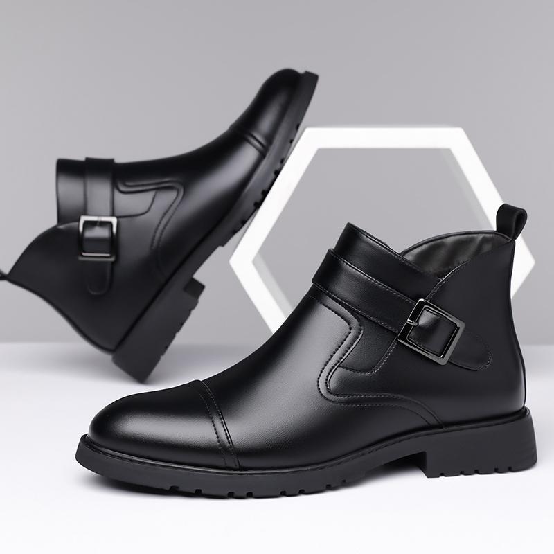 

Men s Business Casual Chelsea Boots Paired with Formal Fashion Versatile Business Travel Wear Conference Wear 46