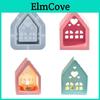 Mold Drop Glue Diy Love House Candlestick Silicone Mold Gypsum Candle Decoration Mold