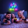 Gaming Neon Light Wall Decor for Game Room 35.8x33cm LED Atmosphere Lamp Controller Shape