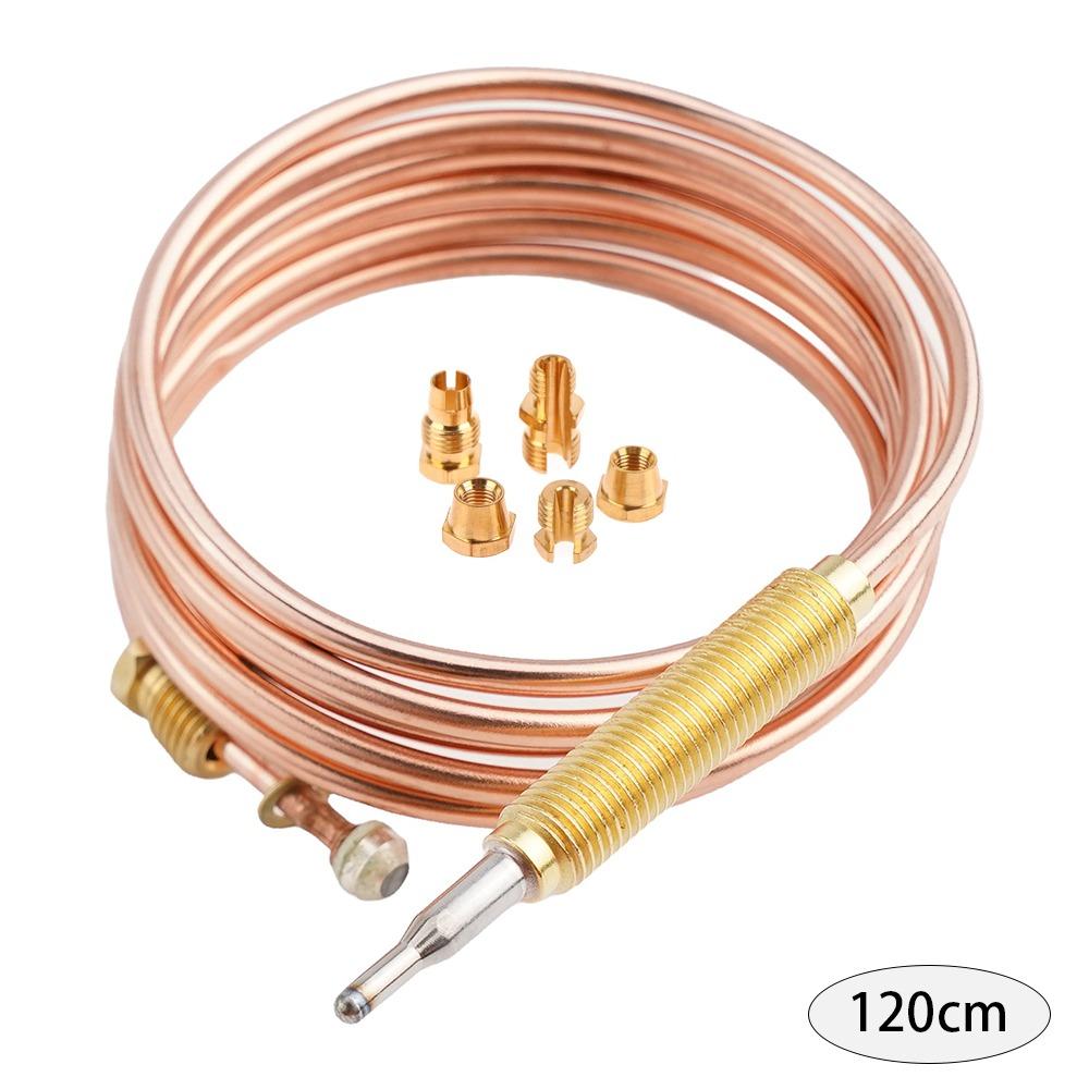 1Set M6 Thermocouple Replacement Set Universal Thread Gas Valve Induction Line Gas Stove Probe 60/90/120/150cm