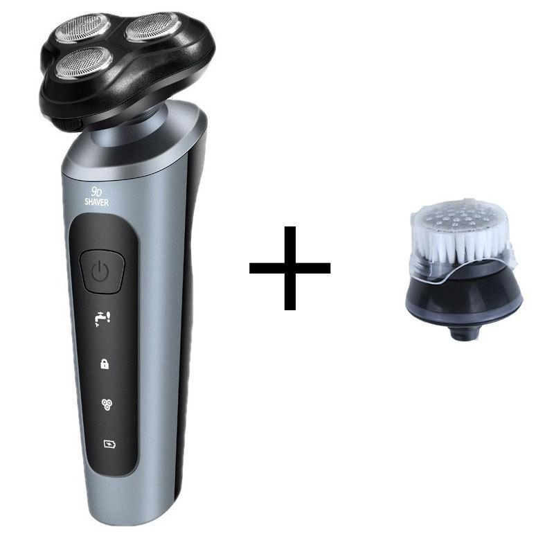9D Multi-Function Electric Shaver, Full Body Washable, 3-in-1 USB Car Rechargeable Beard Trimmer