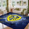 Leeds United Design Crystal Velvet Rug Soft Decorative Mat for Bedroom Entrance