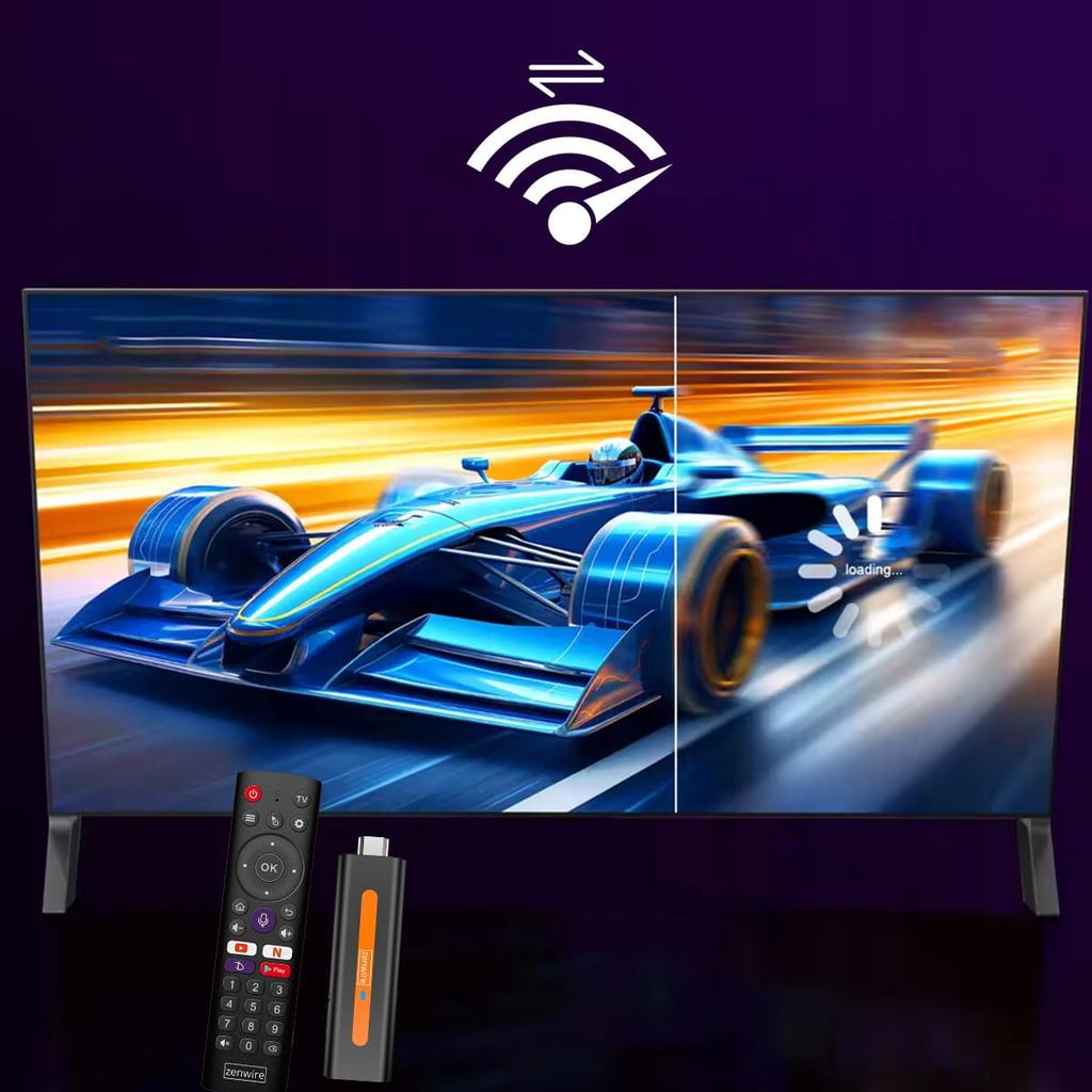 Odtwarzacz Multimedialny Przystawka Android 14 Smart Tv Stick Box Wifi 2/16 Zenwire Zencast Tv98 H618