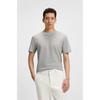 Regular FiT CoTTon Silk Micro STrucTure T shirT Silver 50549164041