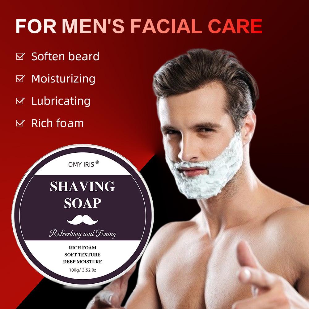 100g Men's Shaving Soap: Softens Beard for a Smooth Shave