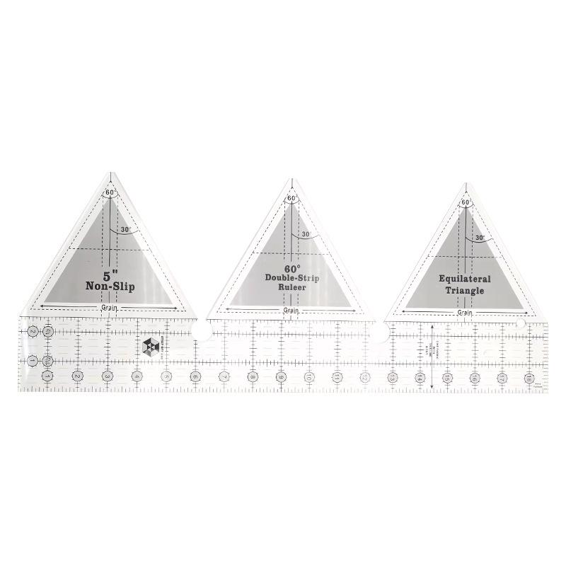 Acrylic Irregular 90° Sewing and Patchwork Ruler for Fabric Cutting