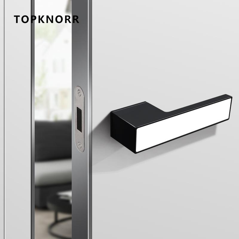 TOPKNORR Room Door Lock Indoor Magnetic Mute Ecological Door Lock Wooden Door Bedroom Toilet Household Door Lock Door Handle