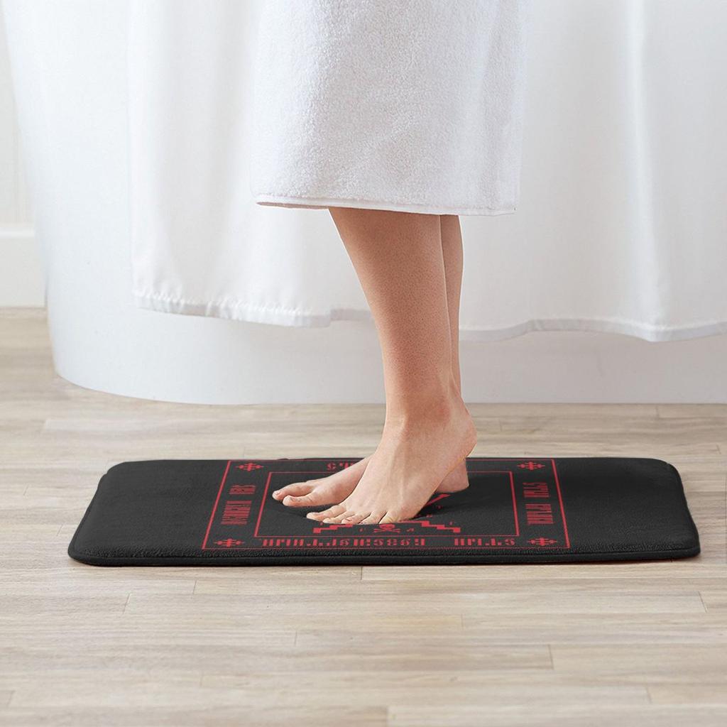 Calvary Cross Anti-slip Doormat Floor Mat Washable Carpet Rug for Kitchen Entrance Home Bathroom Living Room Footpad Mats