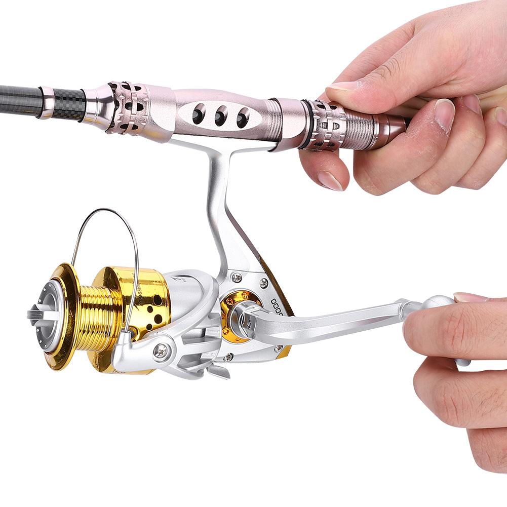 1000 7000 Saltwater Ice Fishing Spinning Reel Sea 5.5:1 Line Wheel Plastic Head(yellow SA1000)