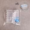 5Pcs Clear Dollhouse Storage Box Plastic Dollhouse Handheld Box Portable Toolbox Model  Micro Scene