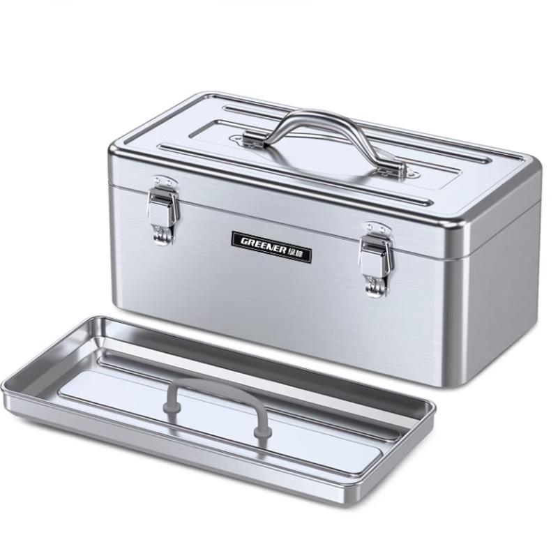 Stainless Steel Double-Layer Toolbox