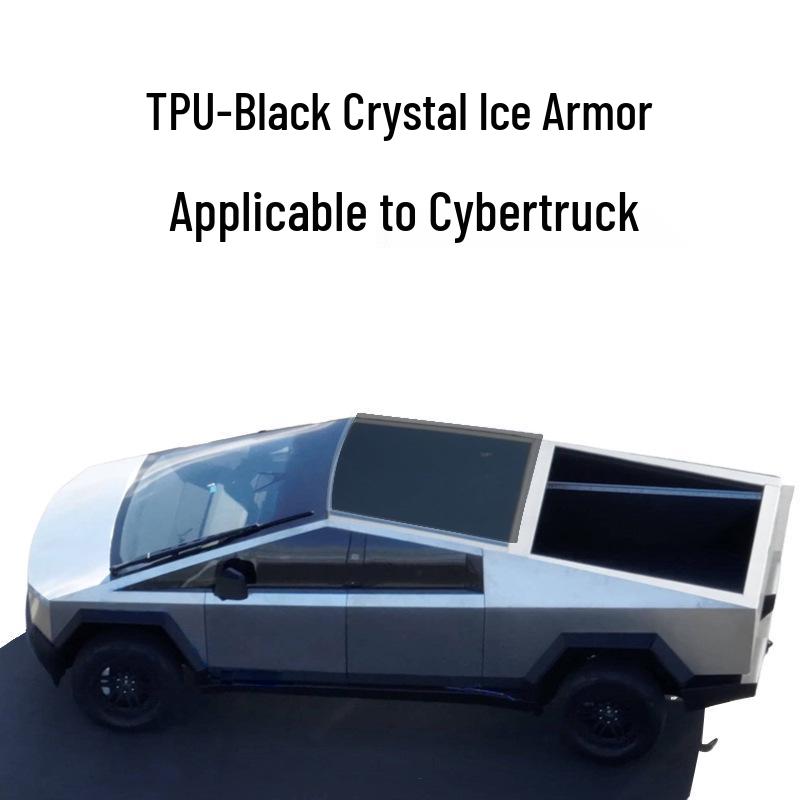 

Tesla Cybertruck Люк Ice Armor - Черная Кристально-Серебристая Пленка с Теплоизоляцией TPU Sunroof Ice Armor Film