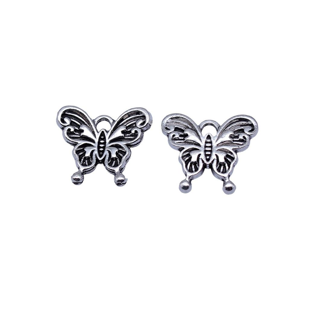 Charms Small Butterfly Pendants Wedding Jewelry Findings ZC114