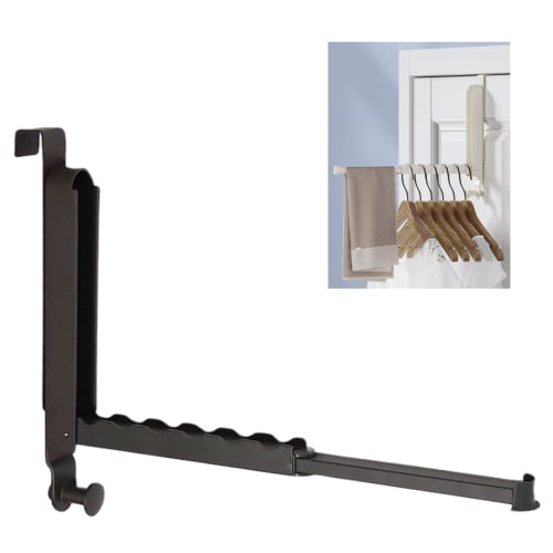 UME-STAR Door Hanger, Door Hanger Hook, Storage, Door Hanger, Clothes Drying Hook (Gun Gray, Hook Width 2cm)