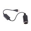 1PC Auto Interior Accessories 5V To 12V Car Cigarette Socket USB Converter Power Adapter Controller Plug Connector