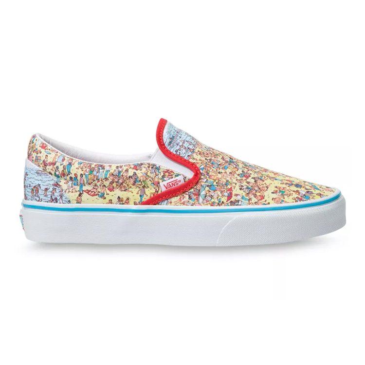 Vans Klassischer Slip-On Wheres Waldo Strand Kinder VN0A4BUT3WO