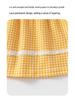 0-6 Years Girls' Long-Sleeve Plaid Cotton Dress - Spring & Autumn Princess Style