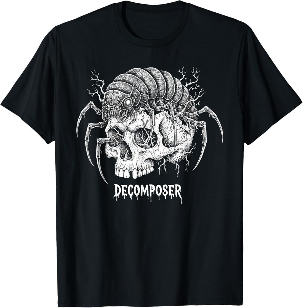 Isopod Decomposer Skull Insect Gothic Horror T-Shirt