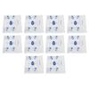 10pcs Disposable Cardiopulmonary Resuscitation Barrier Face Shield with One Way Valve for Training