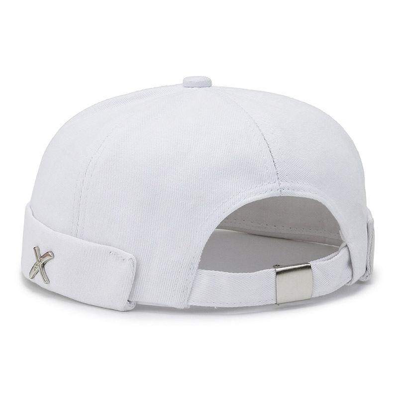 Washed Style Cotton Brimless Docker Cap for Boys and Girls with Adjustable Strap