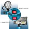 Wireless LED Work Light Portable Jobsite Light Spotlight Lamp Flood Light Flashlight Fit Makita 18v Battery (No Battery)