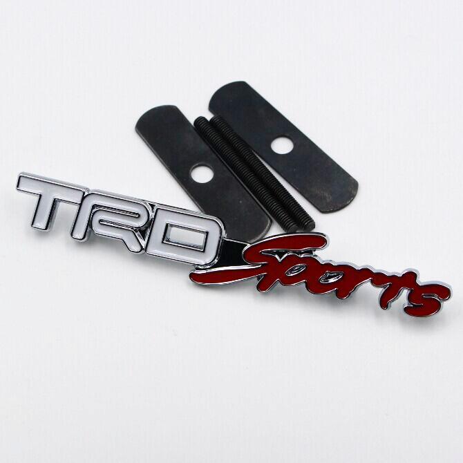 OFWP3 key chain 3D Grille Emblem badge Hood Badge Sticker for Corolla Camry Avensis Rav4 Yaris Toyota Auris