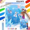 Frozen Digital Oil Painting Art Kit Handmade Coloring Painting Home Decor